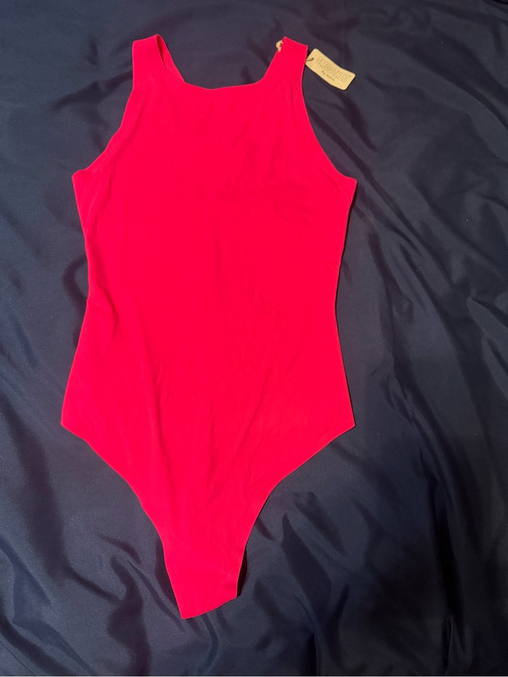aerie Neon Pink Bodysuit Tank One-Piece
